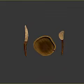 Wooden Kitchen Utensils Set With Bowl Knife And Spoon For Daily Use