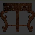 Traditional Wooden Dining Table With Round Top And Intricate Carved Legs Design
