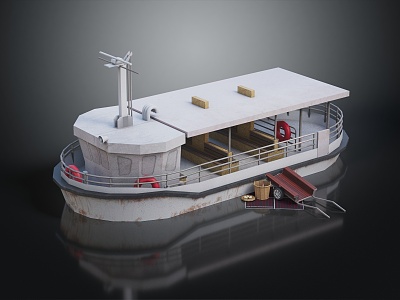 Modern Cruise Ferry 3d model