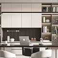 Modern study 3d model