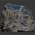 Natural Wood Stone Decorative Rock With Blue Brown Textures And Crystalline Surface