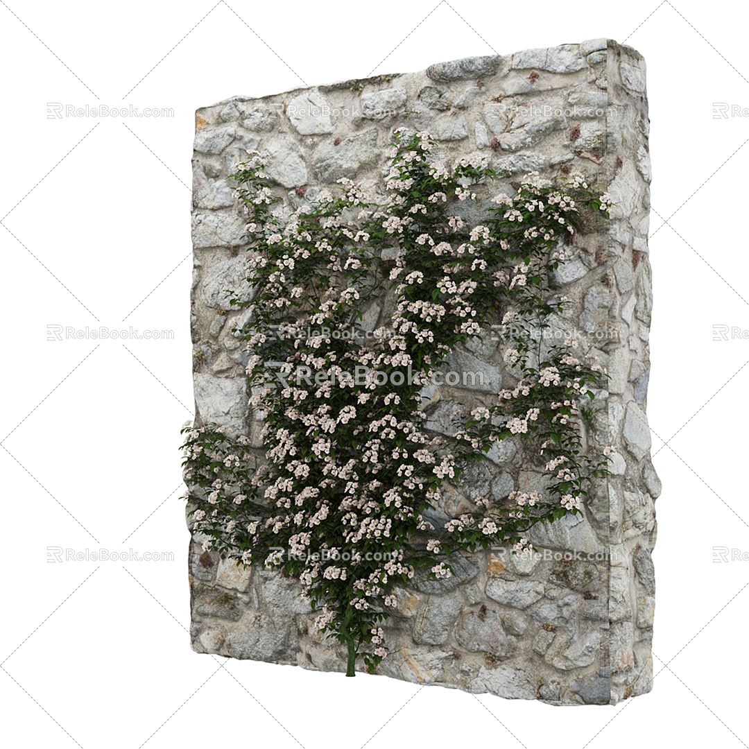 modern plant wall wall plant 3d model