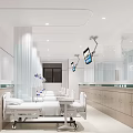 Hospital Outpatient Clinic Interior With Doors And Walls