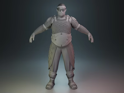 Modern game character magical blacksmith character 3d model Modern game character magical blacksmith character 3d model