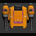 Modern Robot Battery Attack Robot Defense Robot Armed Robot 3d model