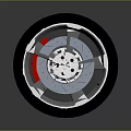 Sporty Car Wheel Rim Design Featuring Silver Alloy Spokes Black Tire And Red Brake Caliper