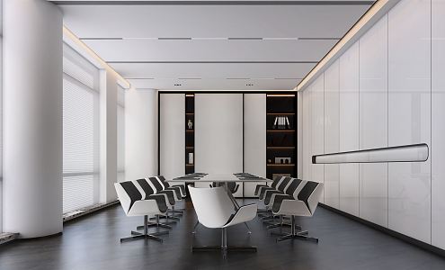 Modern Meeting Room Meeting Table and Chair 3d model