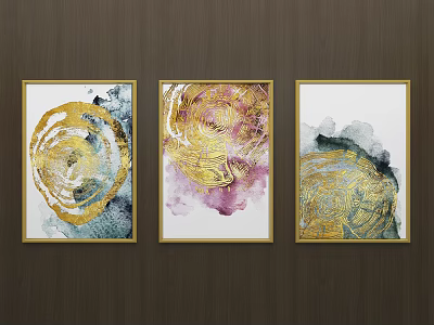 New Chinese abstract painting 3d model