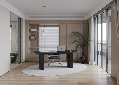 Modern study 3d model