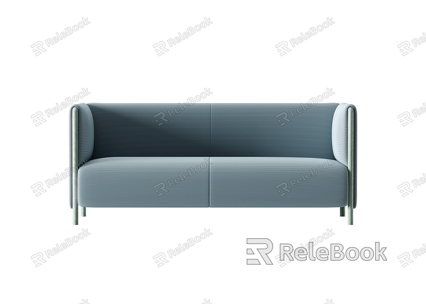 Modern double sofa multiplayer sofa model