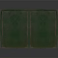 Durable Green Metal Storage Container With Double Lid And Side Emblem