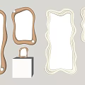 Modern Mirror Combination 3d model
