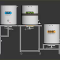 Stainless Steel Kettle And Boiler Containers With Metal Stand For Household Use
