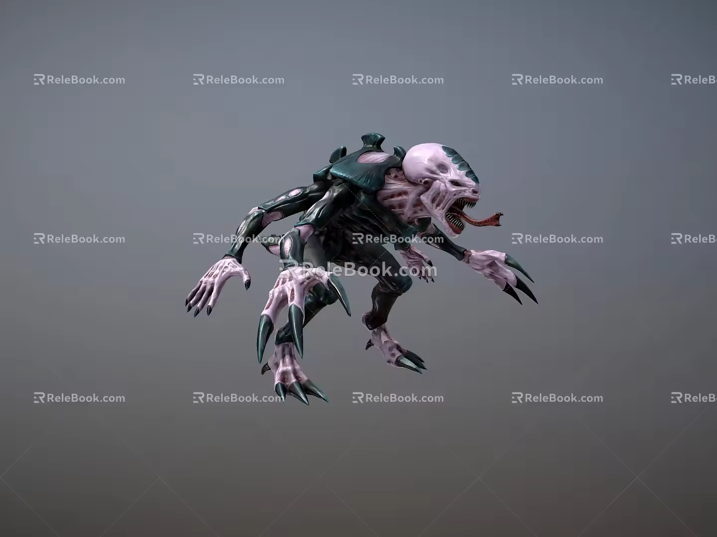 Virtual character humanoid monster 3d model