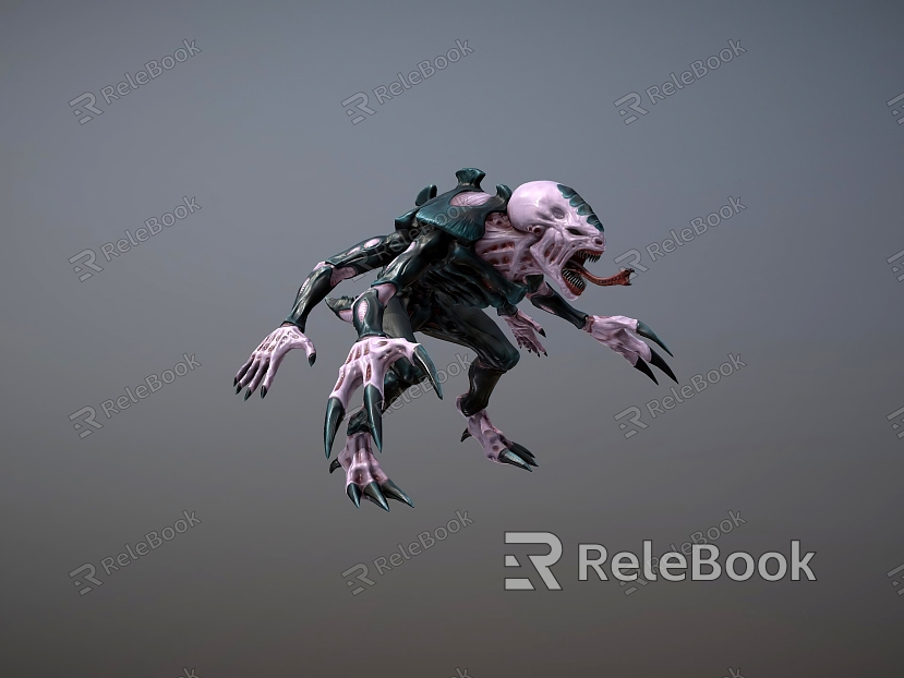 Virtual character humanoid monster model