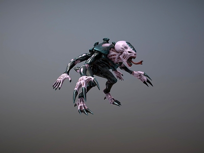 Virtual character humanoid monster 3d model