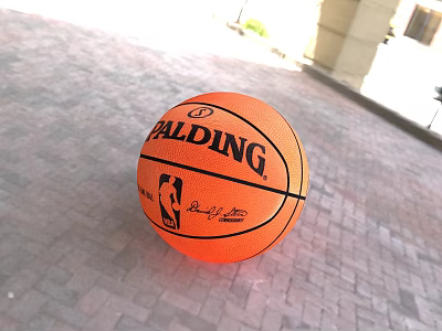 Spalding NBA Official Basketball For Professional Sports Training And Games 3d model
