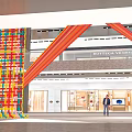 Modern Shopping Mall Art Device Modern Beauty and Chen Device Modern Color Line Device Weaving Device 3d model