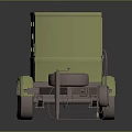 Green Utility Trailer With Two Wheels Cargo Box Design And Hitch Mechanism