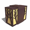 New Chinese Landscape Lamp Lamp Post Low Lamp Lantern Floor Lamp Lawn Lamp Garden Lamp 3d model