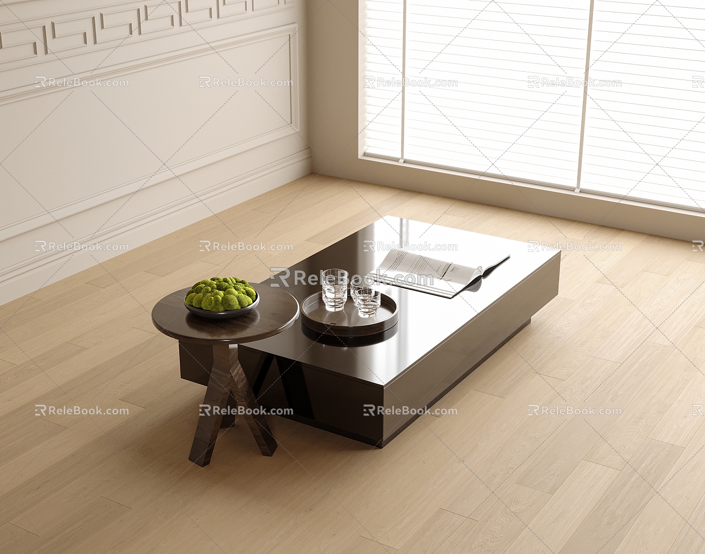 Modern coffee table 3d model