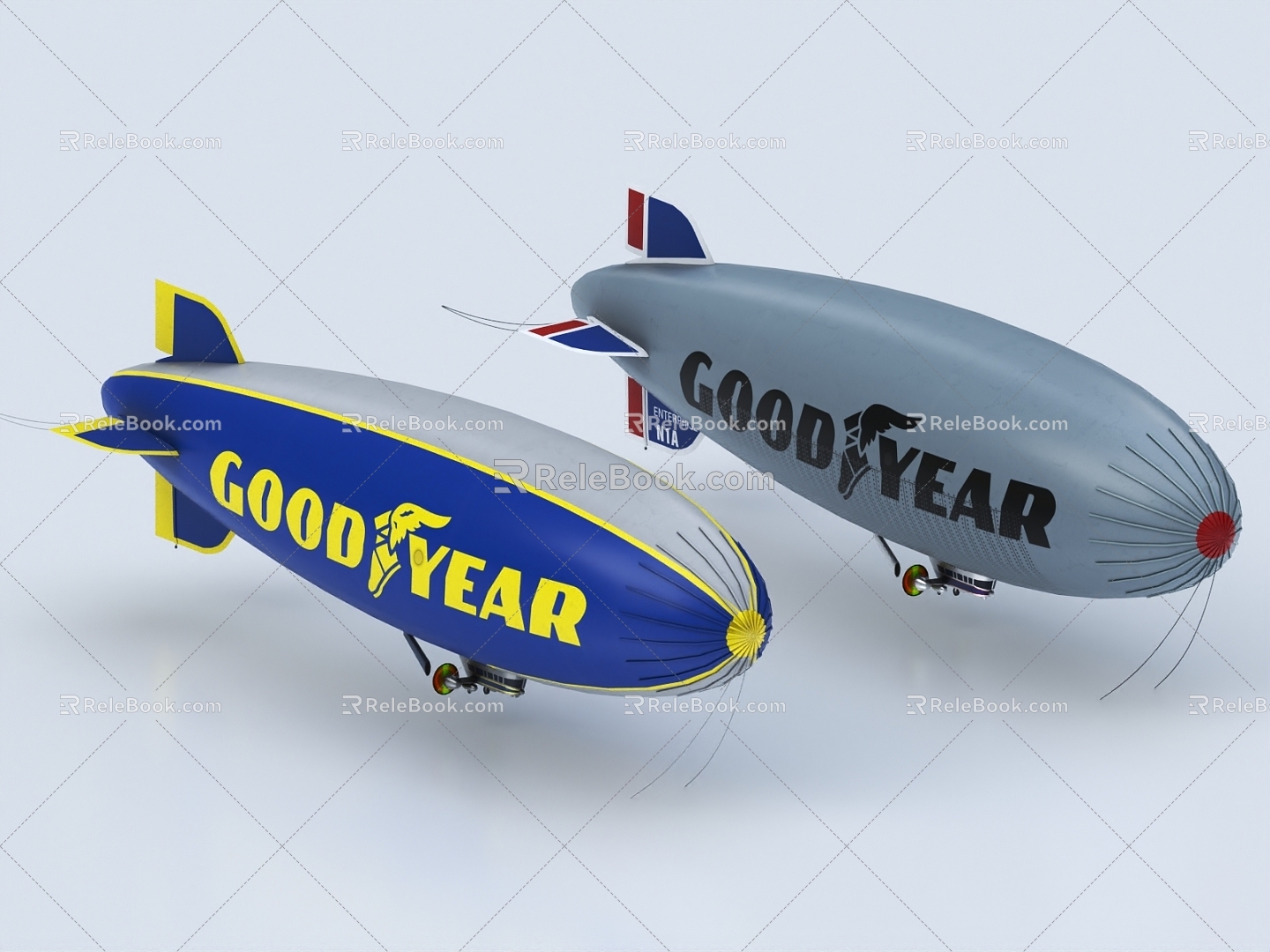 airship 3d model