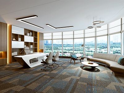 Modern Office Manager Room model