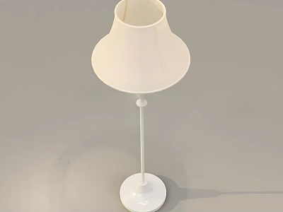 White Modern Floor Lamp With Sleek Design For Home Living Room Decor 3d model