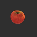 Fresh Red Ripe Apple With Smooth Skin On Black Background