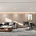 Reception Room Modern Reception Area 3d model