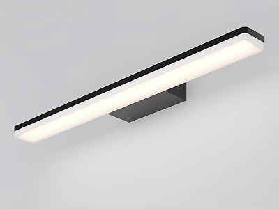 Modern Wall Lamp With Sleek Black Frame And LED Light For Minimalist Interior 3d model