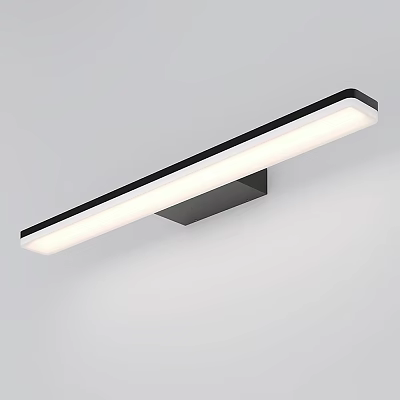 Modern Wall Lamp With Sleek Black Frame And LED Light For Minimalist Interior 3d model
