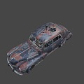 Rusty Cadillac car 3d model