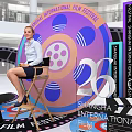 Movie Themed Photo Spot Featuring Large Film Reel Clapperboard Number 26 And Fantasy Decor
