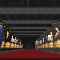 2023 Ocean Engine Baijin Project Red Carpet Scene with Person Posters and Background Boards