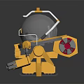 Modern Machine Mech Warrior Mech Soldier Machine Battleguard Mechanical Battleguard 3d model