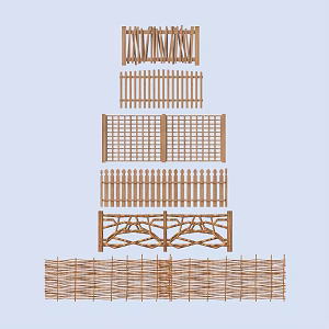 Fence Guardrail 3d model