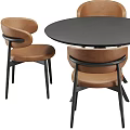 Dining Table and Chair Combination Dining Table and Chair Dining Table and Chair 3d model