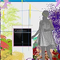 Elegant Modern Floral Decoration With Colorful Flowers And Green Plants Design