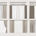 Various Modern Curtain Designs Featuring White Brown Color Combinations And Styles