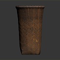 Modern Storage Basket Basket Bamboo Basket Back Basket Bamboo Basket 3d model