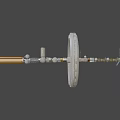 Orbiting Space Station Featuring Circular Ring Structure And Solar Panels Array