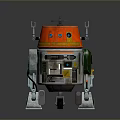 Robot Assistant Small Robot Butler Robot Butler Figure Game Figure 3d model