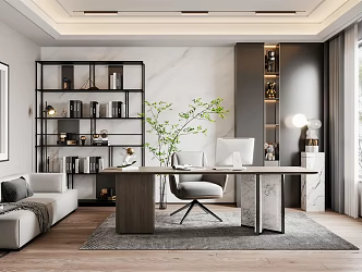 Modern study 3d model