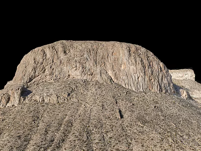 Scenic Natural Rocky Mountain Landscape With Rugged Terrain And Rock Formations 3d model