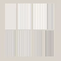 Various Styles of Decorative Wall Panels With Vertical Stripes And Textured Surfaces