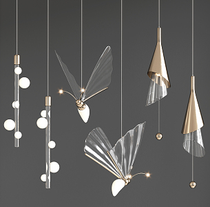 Light Luxury Chandelier 3d model