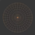 Gray Concrete Sphere Structure in Interior Space with Gray Walls Floor and Lighting