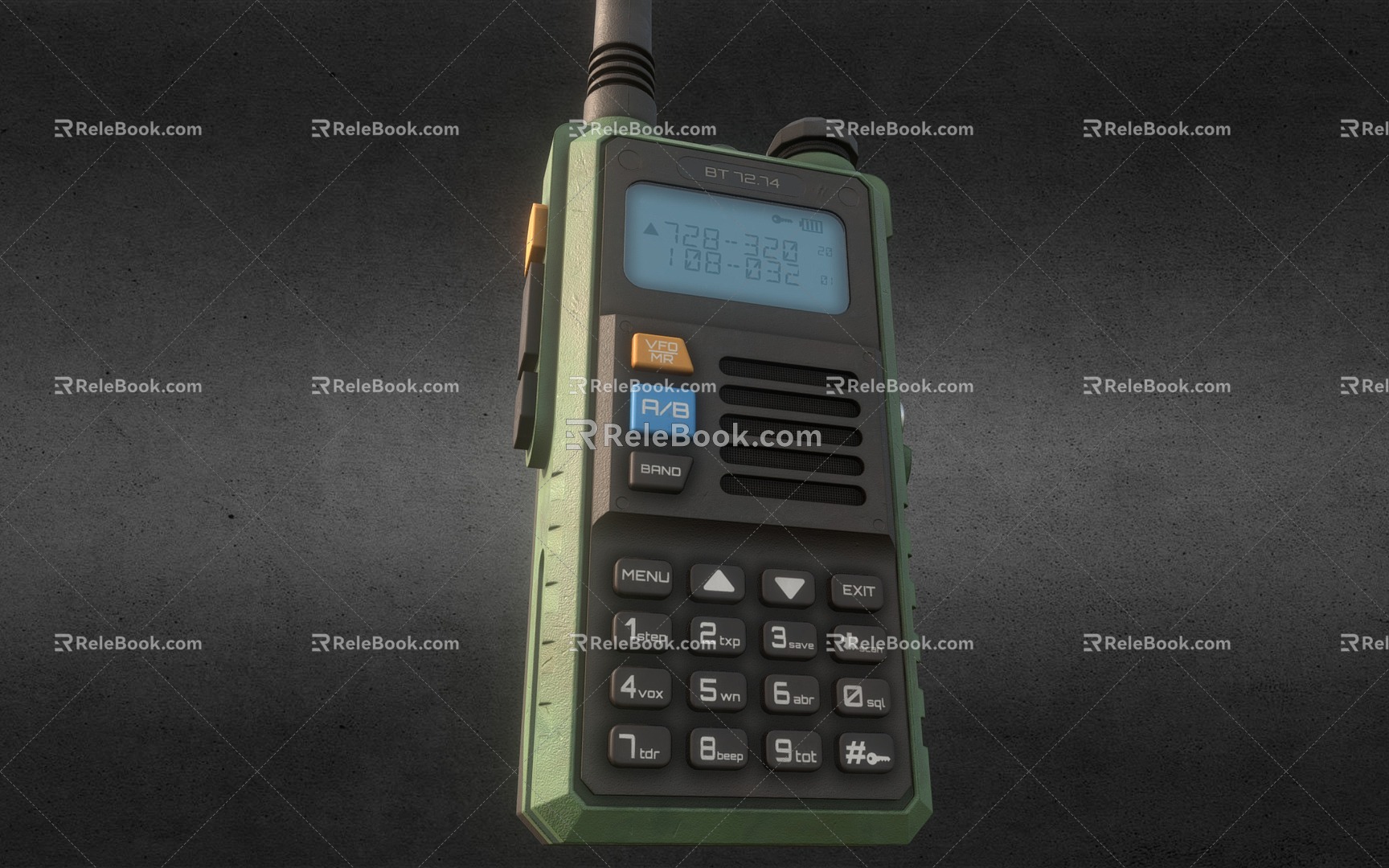 modern walkie-talkie pager 3d model