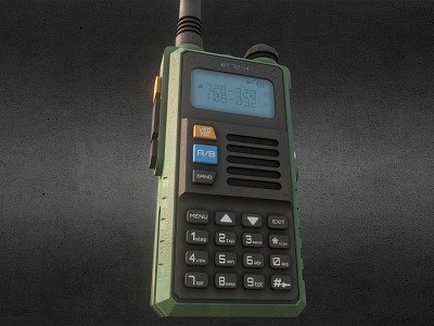 modern walkie-talkie pager 3d model